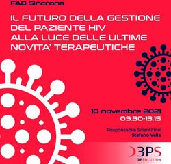 IL FUTURO DELLA GESTIONE DEL PAZIENTE HIV ALLA LUCE DELLE ULTIME NOVITA' TERAPEUTICHE - FAD Sincrona - 10 novembre 2021 09.30-13.15 - VINCENT