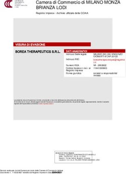 Camera di Commercio di MILANO MONZA - BRIANZA LODI - Borea Therapeutics