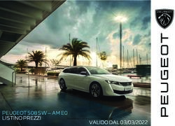 PEUGEOT 508 SW - AM E0 LISTINO PREZZI VALIDO DAL 03/03/2022 - Leonori