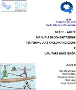 GRADE - AGREE MANUALE DI CONSULTAZIONE PER FORMULARE RACCOMANDAZIONI E VALUTARE LINEE GUIDA - QCN