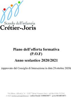 Piano dell'offerta formativa - (P.O.F) Anno scolastico 2020/2021
