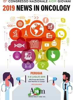 2019 NEWS IN ONCOLOGY - PERUGIA - 13 CONGRESSO NAZIONALE AIOM GIOVANI