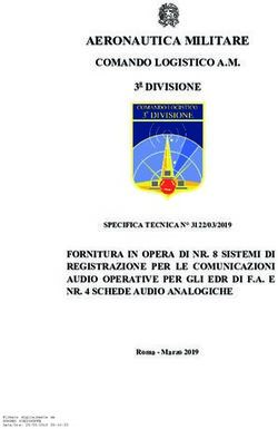 AERONAUTICA MILITARE COMANDO LOGISTICO A.M. 3a DIVISIONE - Difesa
