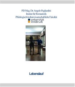 Lebenslauf - PD Mag. Dr. Angelo Pagliardini Institut für Romanistik Philologisch-kulturwissenschaftliche Fakultät - Universität Innsbruck
