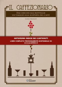 Il caffezionario Dai chicchi alle bottiglie un viaggio alla scoperta del caff&egrave; - ANTEPRIMA INDICE DEI CONTENUTI - AIBM Project