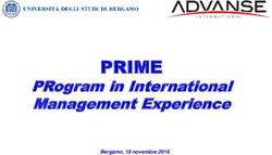 PRIME PRogram in International Management Experience - Bergamo, 18 novembre 2016 - UniBg