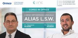 ALIAS L.S.W. CORSO IN OFFICE - CORSO ORTODONZIA LINGUALE - Ormco
