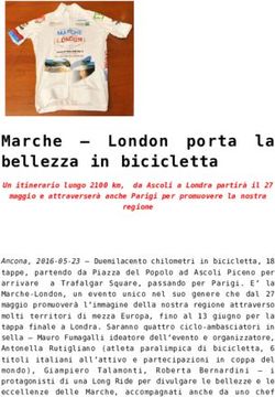 Marche - London porta la bellezza in bicicletta - Il Mascalzone