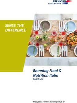 SENSE THE DIFFERENCE - Brenntag Food & Nutrition Italia Brochure