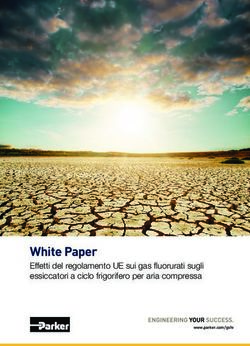 White Paper Effetti del regolamento UE sui gas fluorurati sugli essiccatori a ciclo frigorifero per aria compressa - Effetti del regolamento UE ...