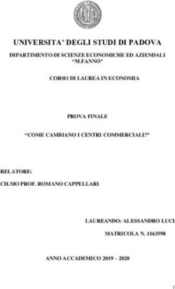 UNIVERSITA' DEGLI STUDI DI PADOVA