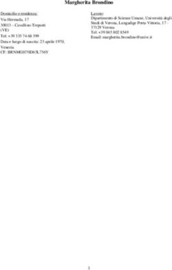 Margherita Brondino - Univr