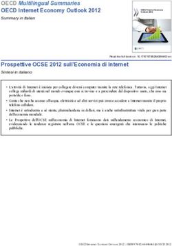 OECD Multilingual Summaries OECD Internet Economy Outlook 2012