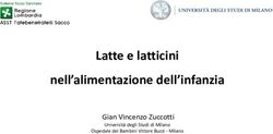 Latte e latticini nell'alimentazione dell'infanzia - Gian Vincenzo Zuccotti Università degli Studi di Milano
