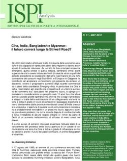 Cina, India, Bangladesh e Myanmar: il futuro correr&agrave; lungo la Stilwell Road? - ISPI