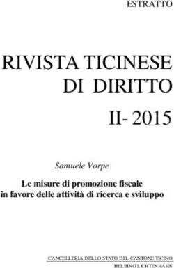 RIVISTA TICINESE DI DIRITTO II- 2015 - ESTRATTO - Le misure di promozione fiscale - SUPSI