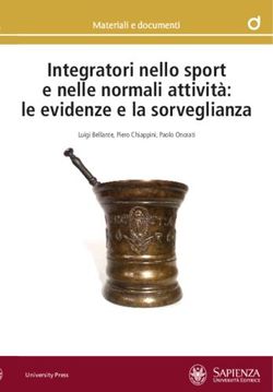 Integratori nello sport e nelle normali attivit&agrave;: le evidenze e la sorveglianza - Sapienza ...