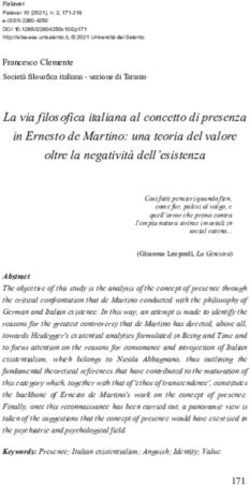 La via filosofica italiana al concetto di presenza in Ernesto de Martino: una teoria del valore oltre la negatività dell'esistenza