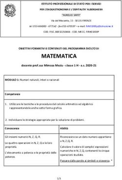 MATEMATICA - Alberghiero Saffi
