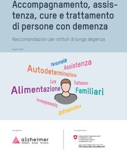 Accompagnamento, assis-tenza, cure e trattamento di persone con demenza - Raccomandazioni per istituti di lunga degenza - Alzheimer Schweiz