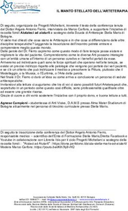 IL MANTO STELLATO DELL'ARTETERAPIA - Associazione ...