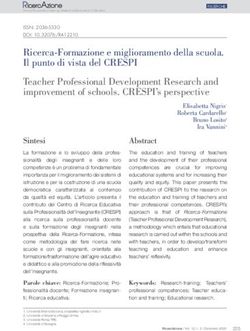 Ricerca-Formazione e miglioramento della scuola. Il punto di vista del CRESPI Teacher Professional Development Research and improvement of ...