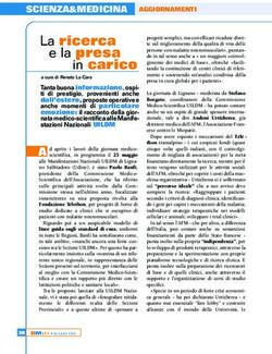 SCIENZA&MEDICINA AGGIORNAMENTI - UILDM