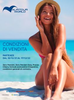Condizioni di vendita - PARTENZE DAL 18/12/21 al 17/12/22 Zero Pensieri, Zero Pensieri Easy, Prezzo Chiaro, formule assicurative integrative ...