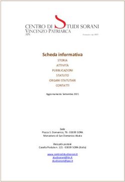 Scheda informativa - Centro Studi Sorani "Vincenzo Patriarca"