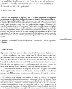 La modifica degli artt. 9 e 41 Cost. in tema di ambiente: spunti dal dibattito francese sulla Carta dell'ambiente del 2004 tra diritti e principi ...
