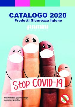 CATALOGO 2020 Prodotti Sicurezza Igiene - * Vista l'emergenza COVID 19 chiamare o mandare una mail per conoscere la disponibilita dei prodotti.