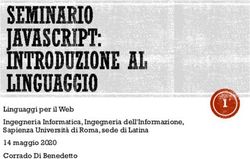 1 14 maggio 2020 Linguaggi per il Web Ingegneria Informatica, Ingegneria dell'Informazione, Sapienza Università di Roma, sede di Latina ...