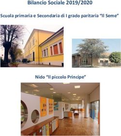 Bilancio Sociale 2019/2020 - Scuola primaria e Secondaria di I grado paritaria "Il Seme" - Nido "Il piccolo Principe"