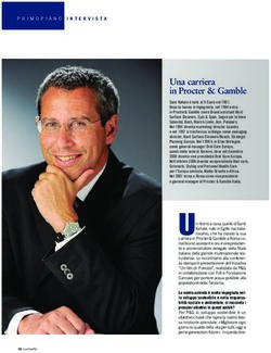 Una carriera in Procter & Gamble