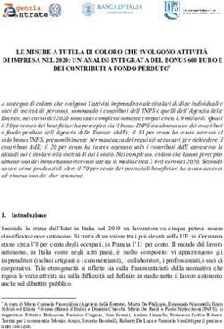 LE MISURE A TUTELA DI COLORO CHE SVOLGONO ATTIVIT&Agrave; DI IMPRESA NEL 2020: UN'ANALISI INTEGRATA DEL BONUS 600 EURO E - Banca d'Italia