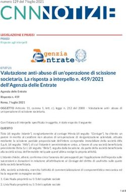 Valutazione Anti-abuso Di Un'operazione Di Scissione Societaria. La ...