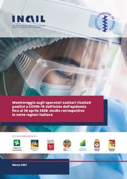 Monitoraggio sugli operatori sanitari risultati positivi a COVID-19 dall'inizio dell'epidemia fino al 30 aprile 2020: studio retrospettivo in ...