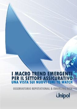 I MACRO TREND EMERGENTI PER IL SETTORE ASSICURATIVO - UNA VISTA SUI NUOVI TEMI TO WATCH - Gruppo Unipol