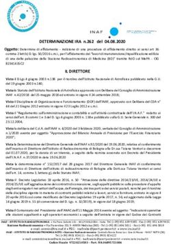 IL DIRETTORE DETERMINAZIONE IRA n.262 del 04.08.2020