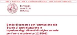 Bando di concorso per l'ammissione alla Scuola di specializzazione in Ispezione degli alimenti di origine animale per l'anno accademico 2021/2022 ...