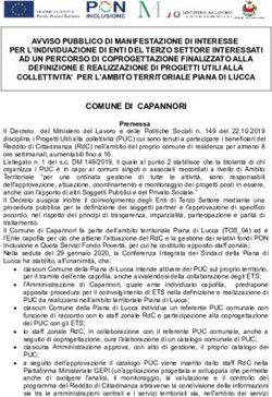 COMUNE DI CAPANNORI AVVISO PUBBLICO DI MANIFESTAZIONE DI INTERESSE PER L'INDIVIDUAZIONE DI ENTI DEL TERZO SETTORE INTERESSATI AD UN PERCORSO DI ...