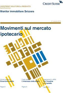 Movimenti sul mercato ipotecario - Monitor immobiliare Svizzera - Credit Suisse