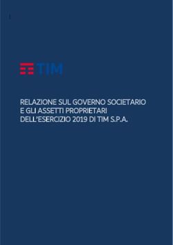 RELAZIONE SUL GOVERNO SOCIETARIO E GLI ASSETTI PROPRIETARI DELL'ESERCIZIO 2019 DI TIM S.P.A.