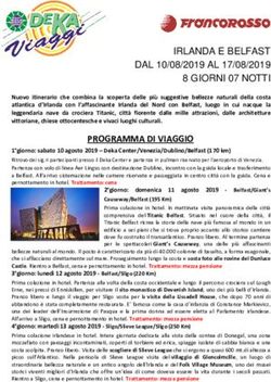 PROGRAMMA DI VIAGGIO - Deka Viaggi