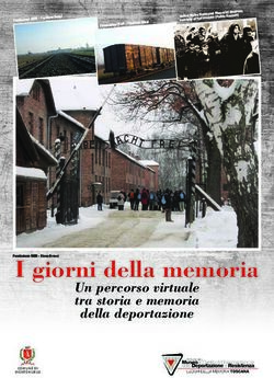 I giorni della memoria - Un percorso virtuale tra storia e memoria della deportazione - Comune di Montemurlo
