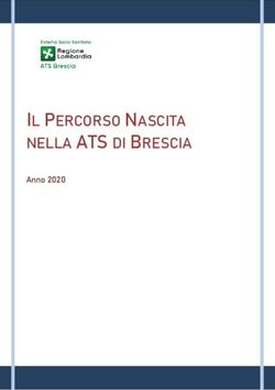 IL PERCORSO NASCITA NELLA ATS DI BRESCIA - Anno 2020