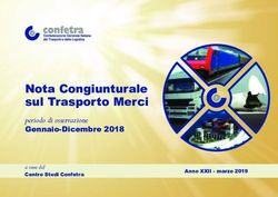 Nota Congiunturale sul Trasporto Merci - periodo di osservazione Gennaio-Dicembre 2018 - Confetra
