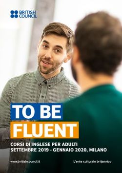 TO BE FLUENT CORSI DI INGLESE PER ADULTI SETTEMBRE 2019 - GENNAIO 2020, MILANO - www.britishcouncil.it - British Council