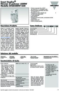Smart Dupline Dimmer di potenza 500W Modello SH2D500W1230