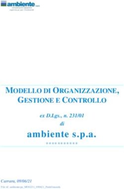 Ambiente S.p.a. MODELLO DI ORGANIZZAZIONE, GESTIONE E CONTROLLO - Ex D ...